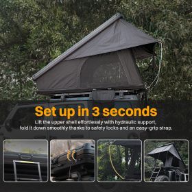 Roof Top Tent Hardshell Rooftop Tent For Van Jeep SUV Truck Car Overland Tent Camping for 2-3 Person( With Ladder)